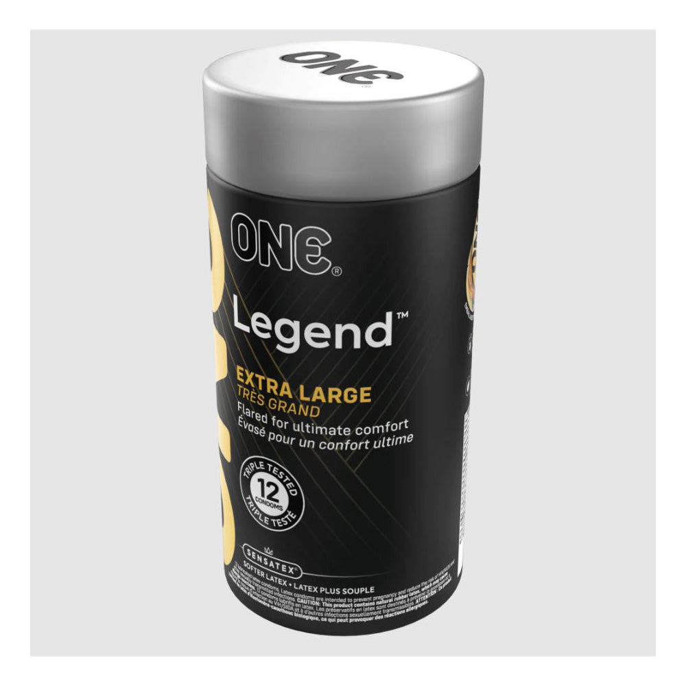 ONE Legend XL Large Flared Latex Condoms, 12 pack.