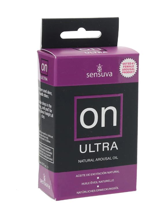 Sensuva on Ultra Natural Arousal Oil box