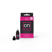 A bottle and box of Sensuva On Original Natural Arousal Oil.