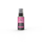A bottle of Sensual Bliss Luxury Massage Oil with pheromones and hyper-glide.