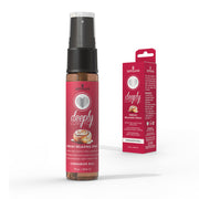 Sensuva Cinnamon Roll throat relaxing spray with a cinnamon bun image.