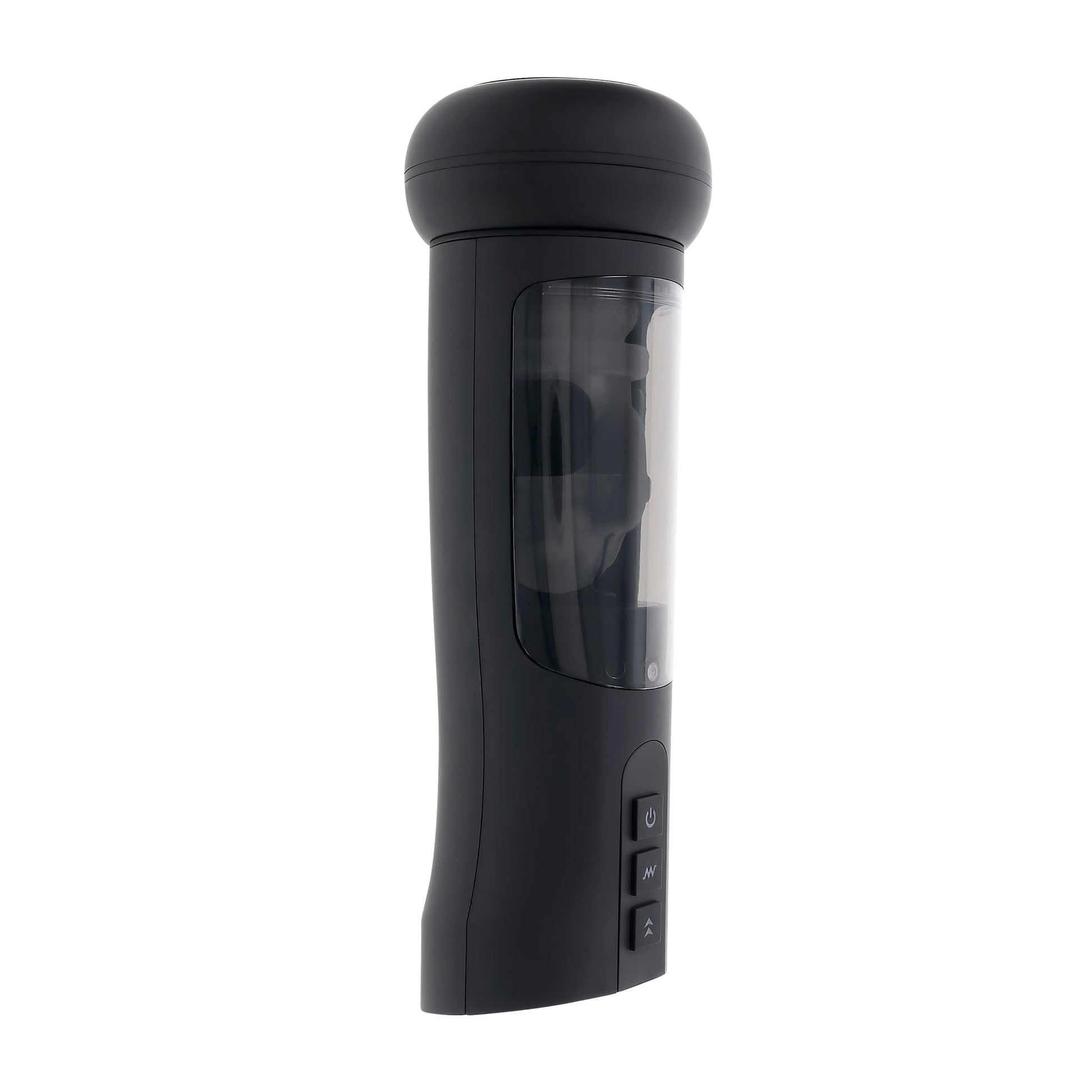 Black warming stroker with UV sanitizing stand.