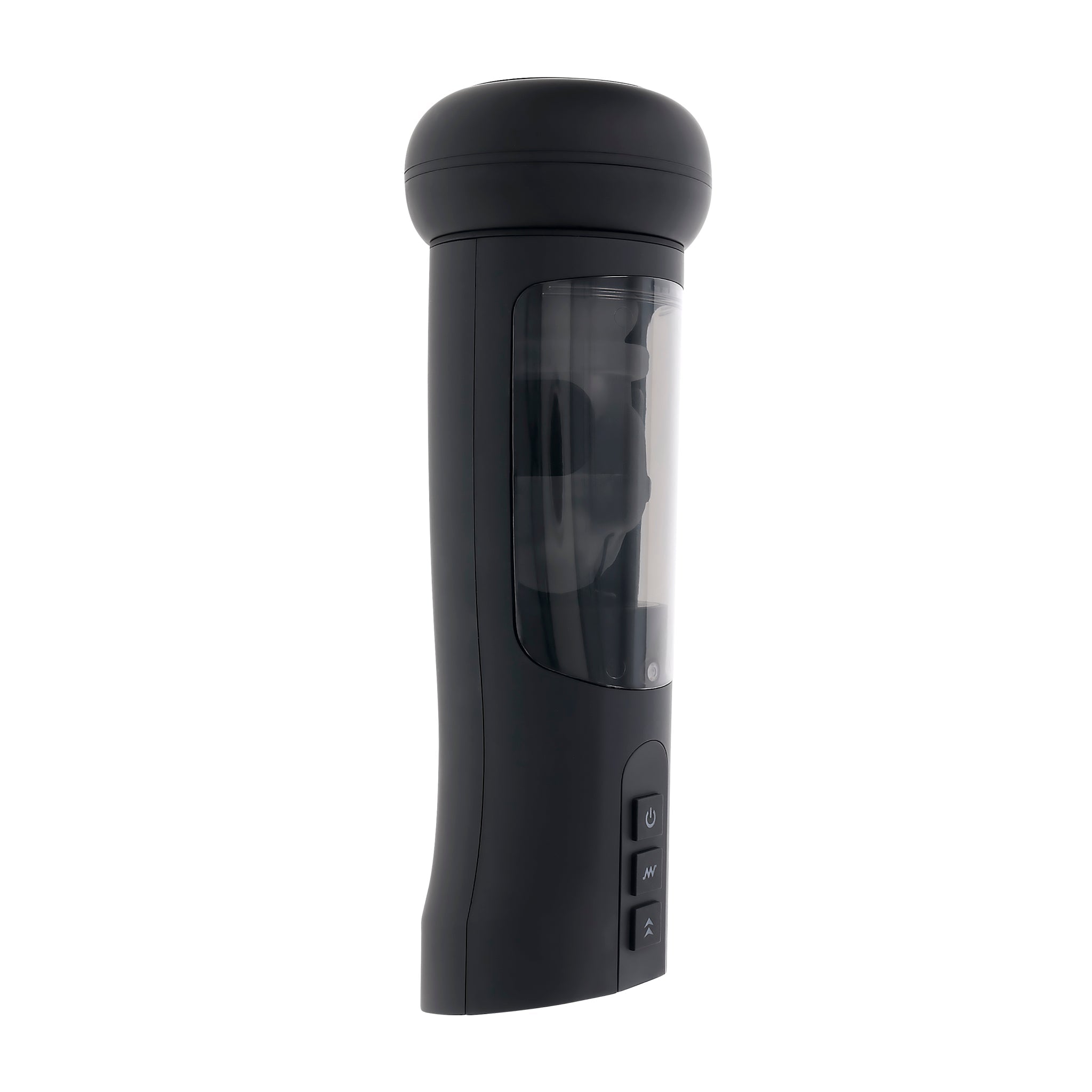 Black warming stroker with UV sanitizing stand.