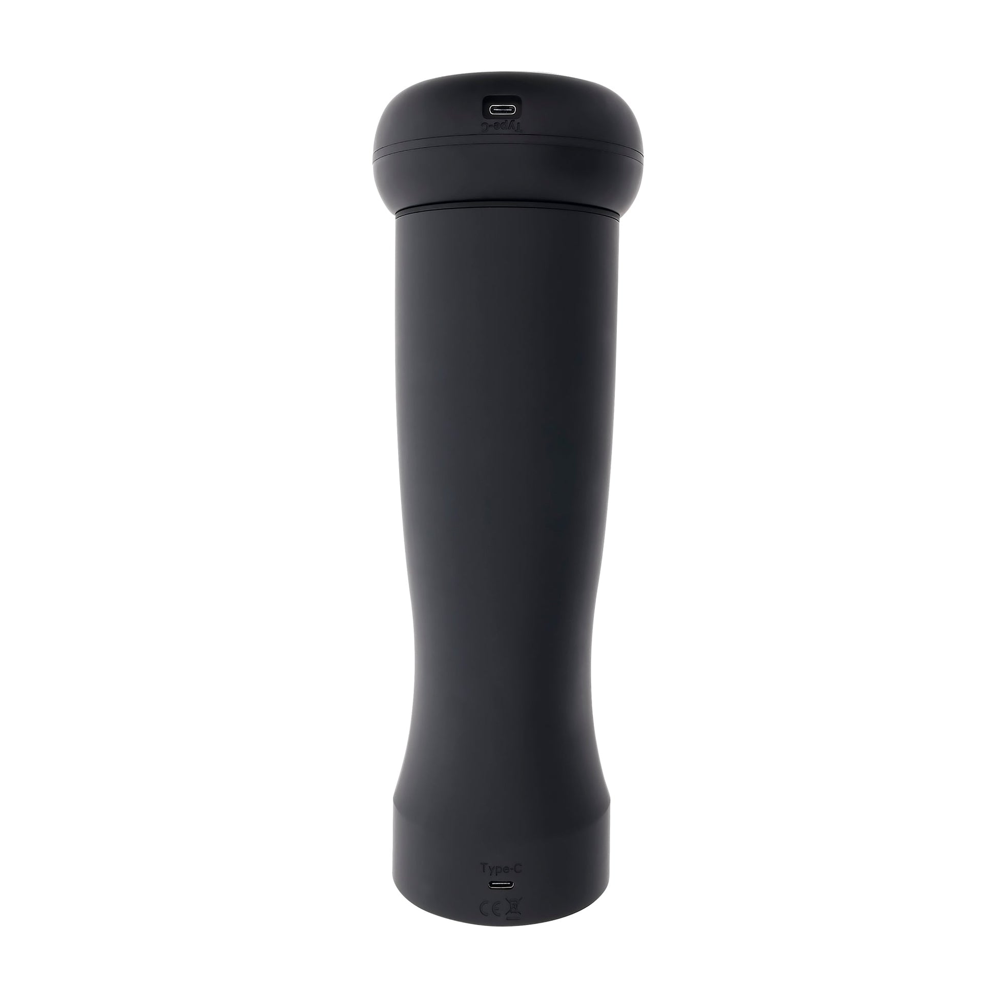 Black warming stroker with UV sanitizing stand.