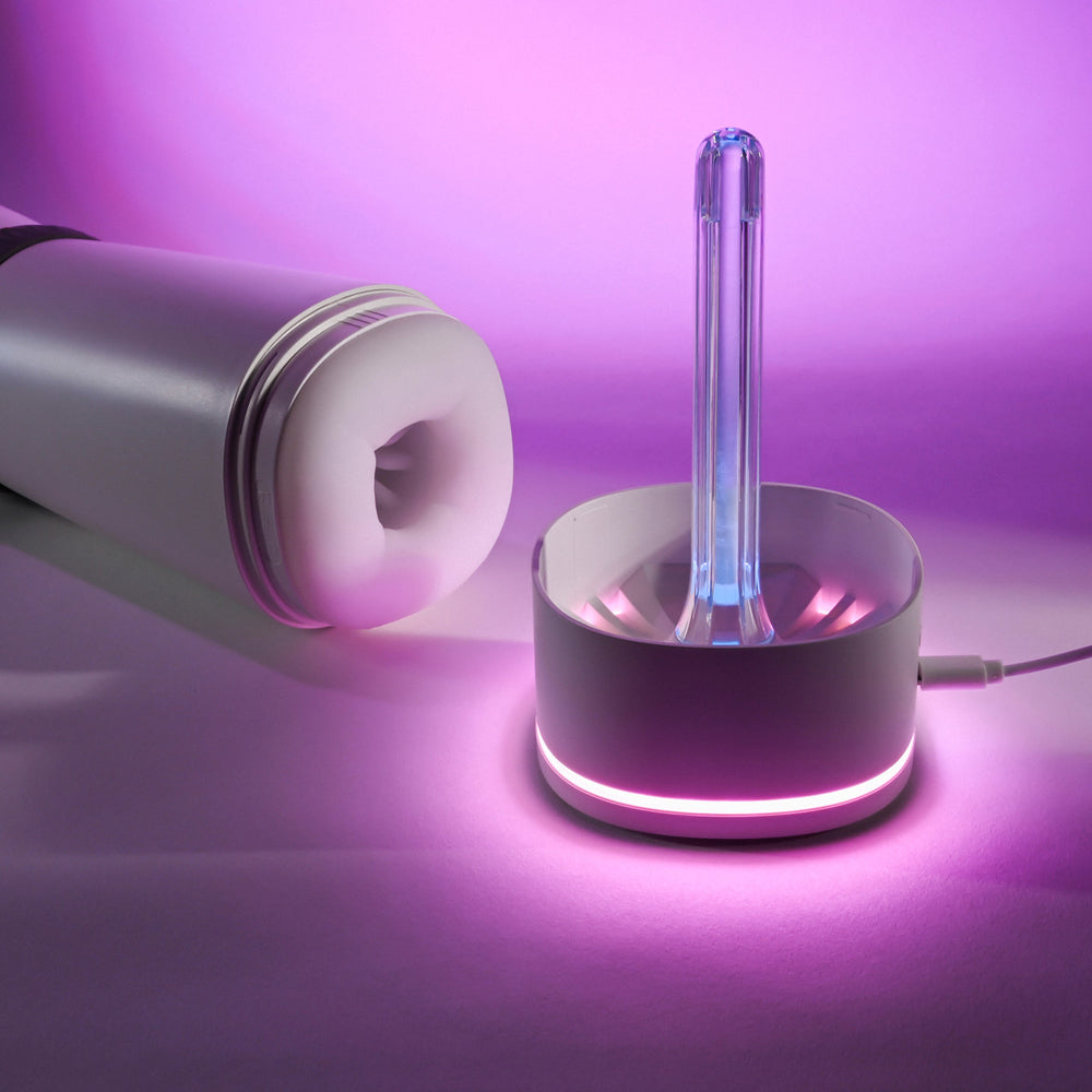 Playboy Heating Vibrating Stroker with UV cleaner.