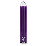 Purple glass vibrator with Playboy logo.