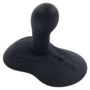 Black rotating vibe with textured probe and base controls.