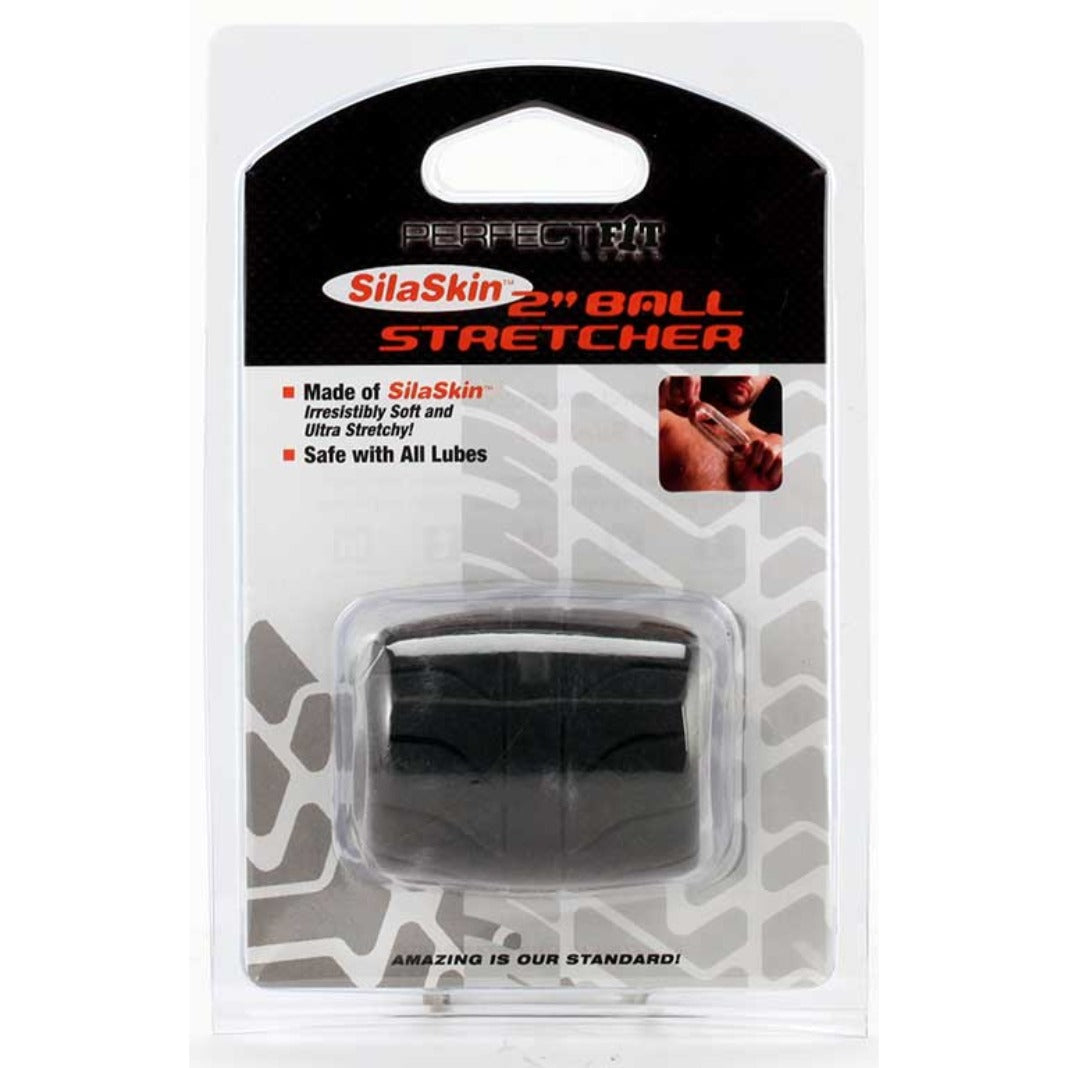 Black SilaSkin 2 inch ball stretcher in packaging.