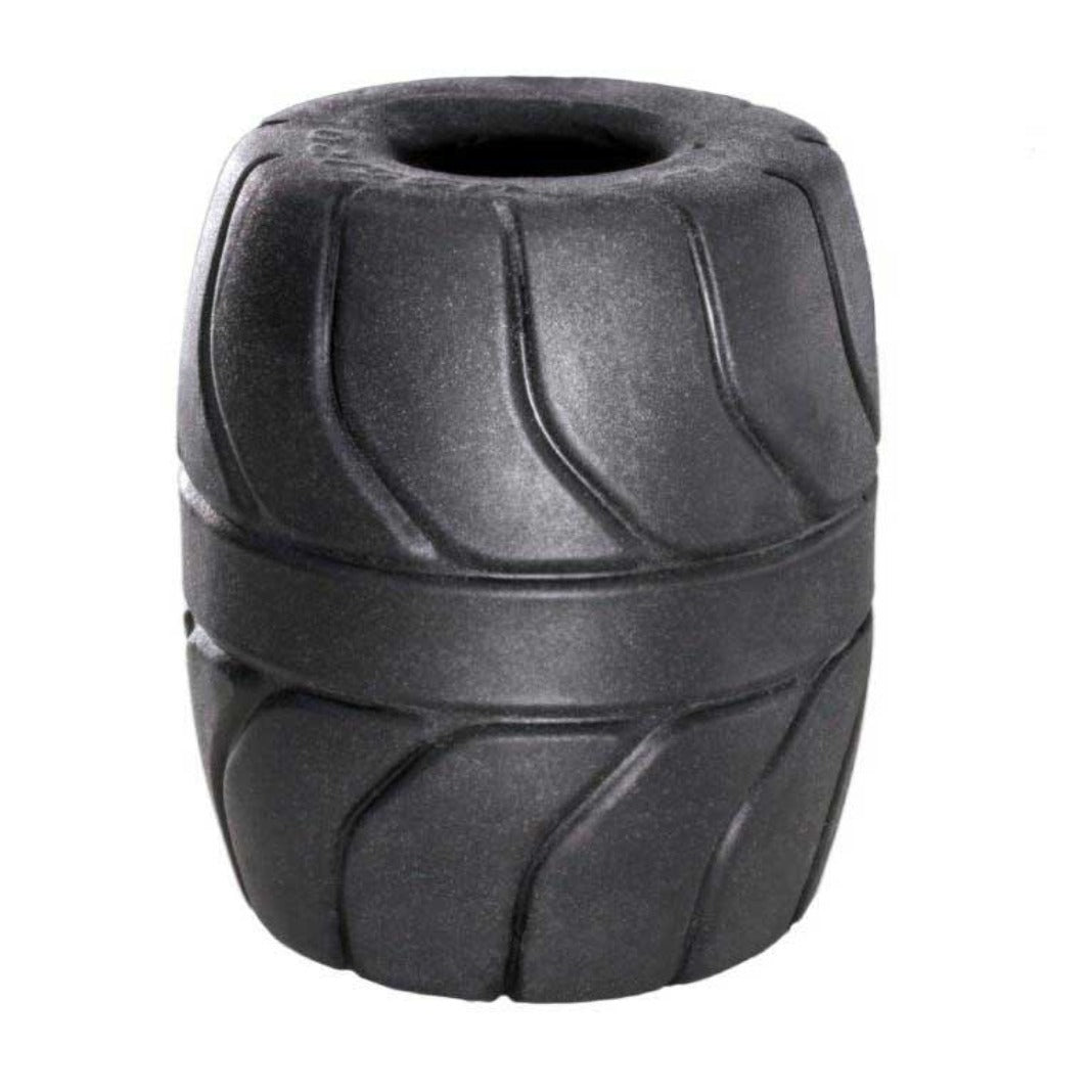 Black SilaSkin silicone ball stretcher with a textured tread pattern.