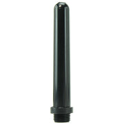 Black 5-inch smooth plastic replacement nozzle with threaded base.