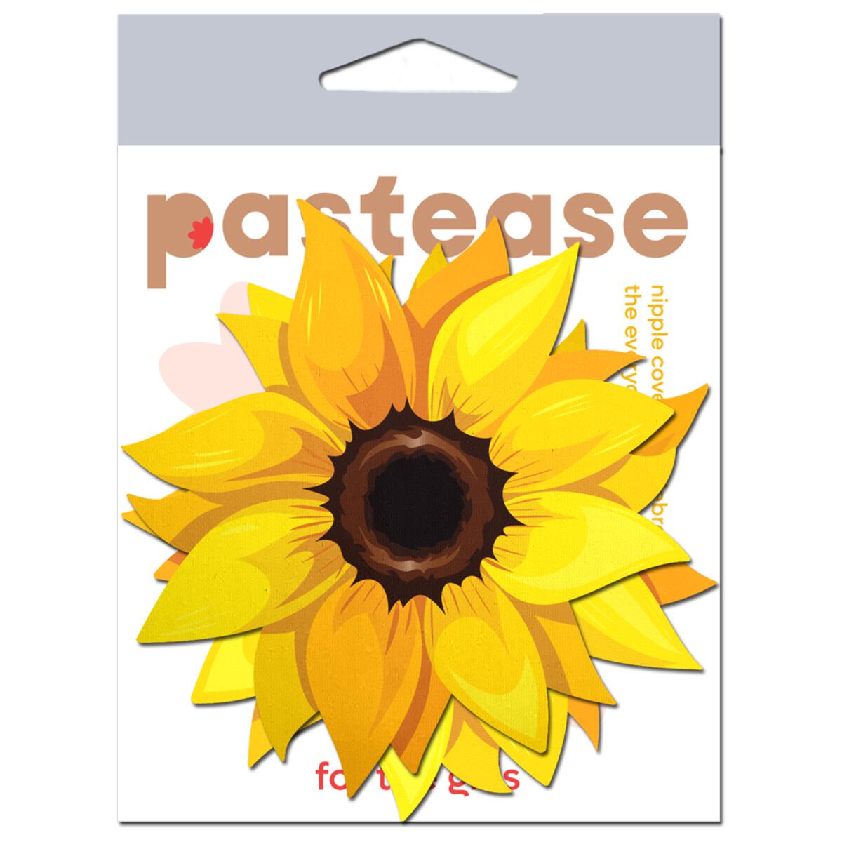 Sunflower nipple covers in matte gold with a waterproof design.