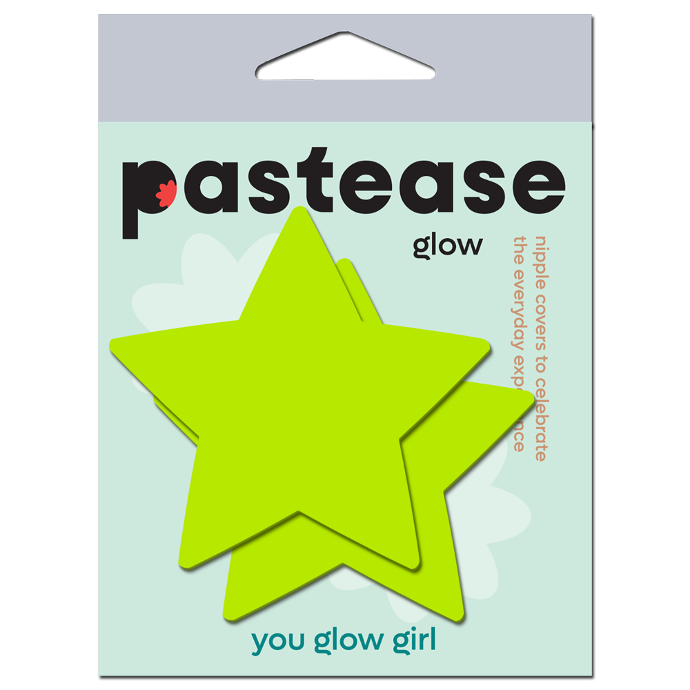 Glow in the dark star nipple covers by Pastease.