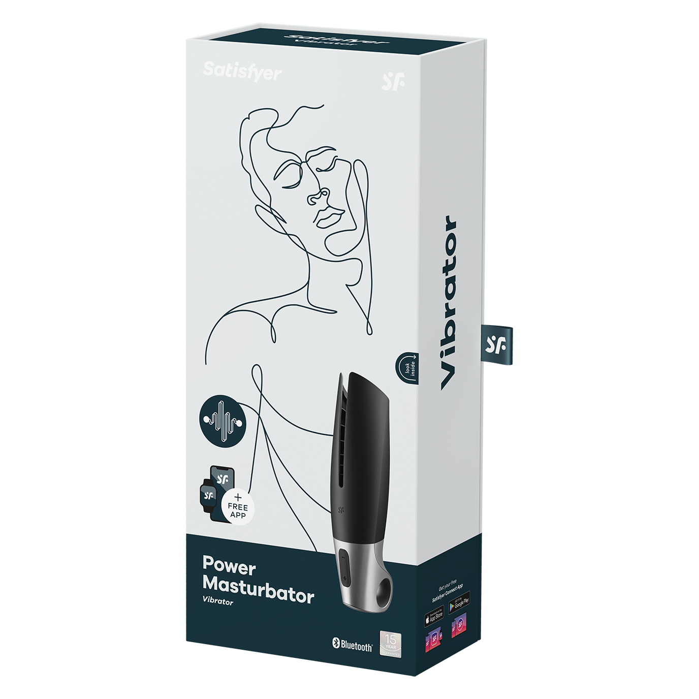 Satisfyer Power Masturbator with app control and Bluetooth.