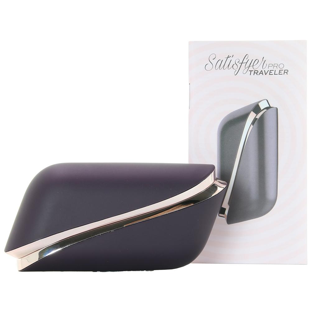 Satisfyer Traveler vibrator with magnetic cap and air-pulse technology.