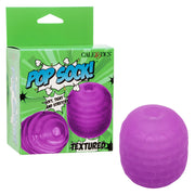 Purple textured Pop Sock stroker with suction cup.