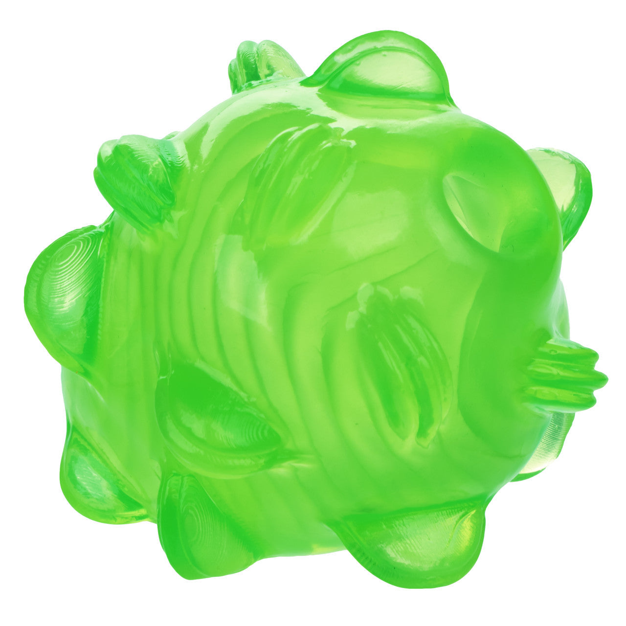 Green textured reversible stroker with suction.