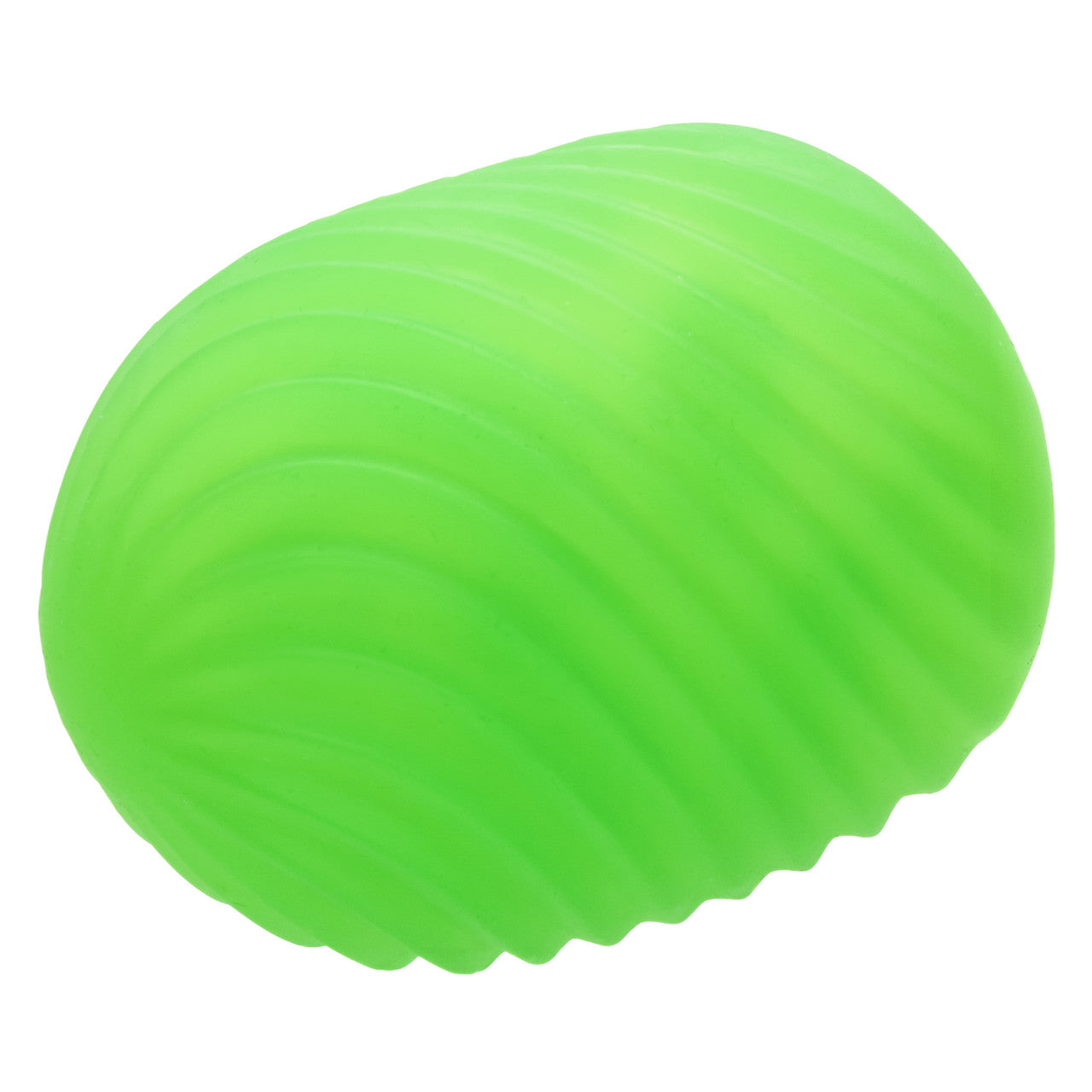 Green textured reversible stroker with suction.