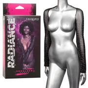 Rhinestone mesh shoulder shrug lingerie on a mannequin.