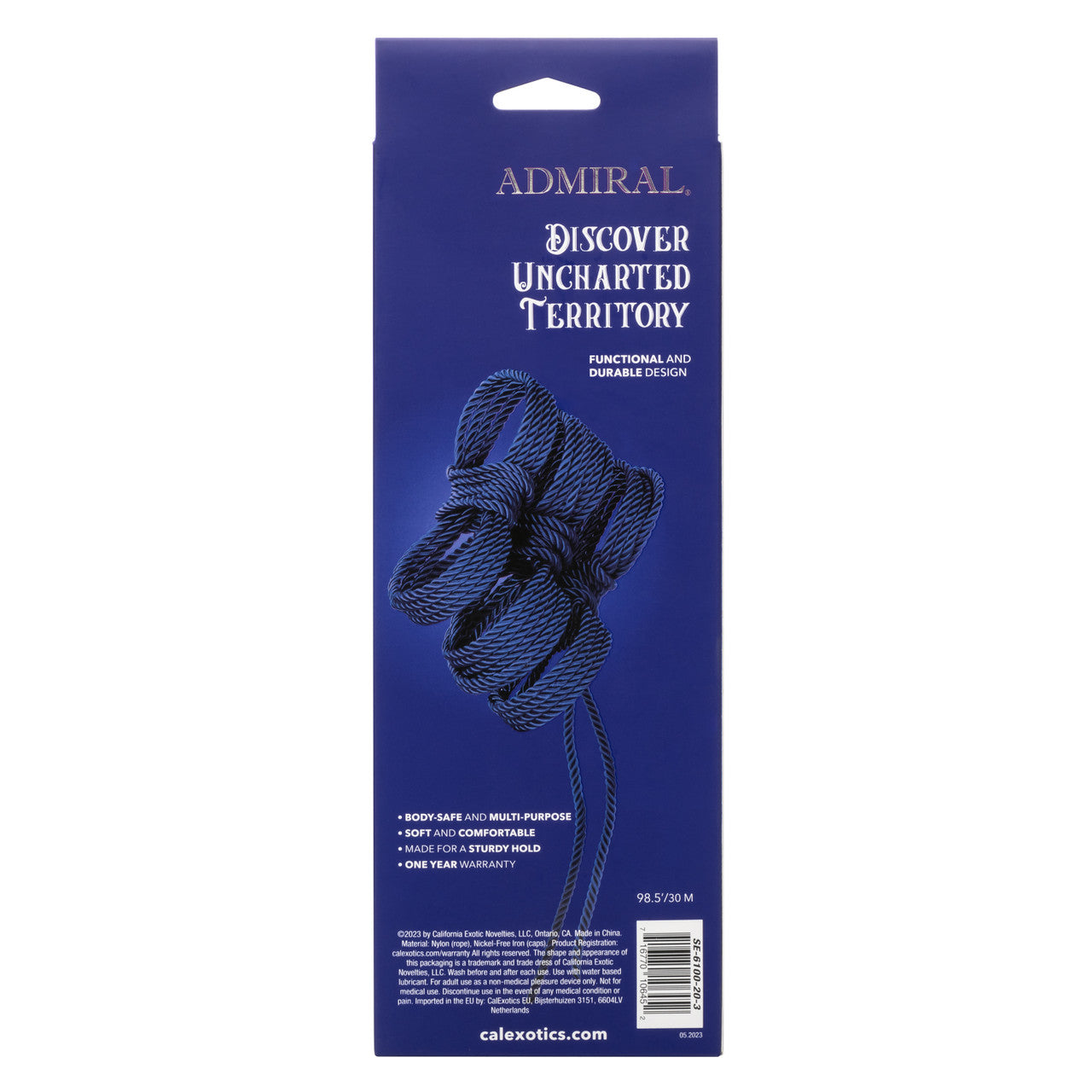 Admiral Discover Uncharted Territory soft cotton bondage rope.