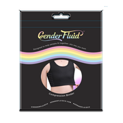 Adjustable mesh chest binder, half-length tank style.