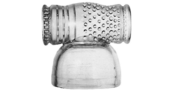 Ribbed PVC hummer wand attachment with textured surface.