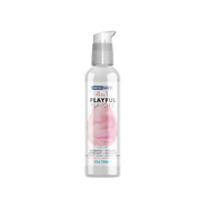 Swiss Navy Cotton Candy 4-in-1 Playful Flavors warming, kissable, lubricant, and massage lotion.