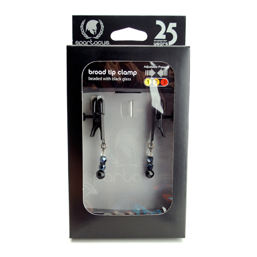 Spartacus Enterprises adjustable beaded nipple clamps with soft tips.