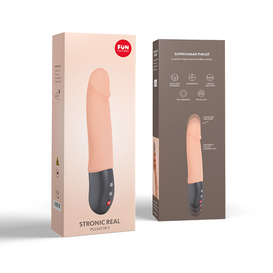 Fun Factory Stronic Real massager with realistic thrusting and G-spot stimulation.