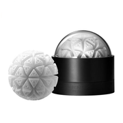 Tenga Glacier reusable male masturbator sleeve with geometric design.