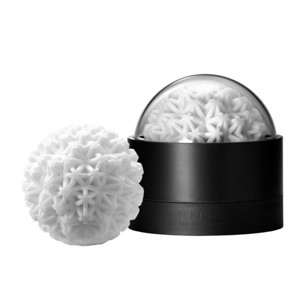 Tenga Geo Coral reusable male masturbator with intricate geometric texture.