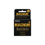 Trojan Magnum Bareskin large size lubricated latex condoms, 3 count.