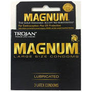 Trojan Magnum large lubricated latex condoms, 3 pack.