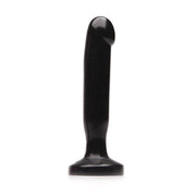 Small black silicone dildo with a flared base.