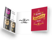 Kama Sutra Naughty Notes Romance Kit with lube and massage oil.