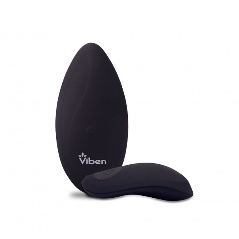 Black Viben remote control panty vibrator.