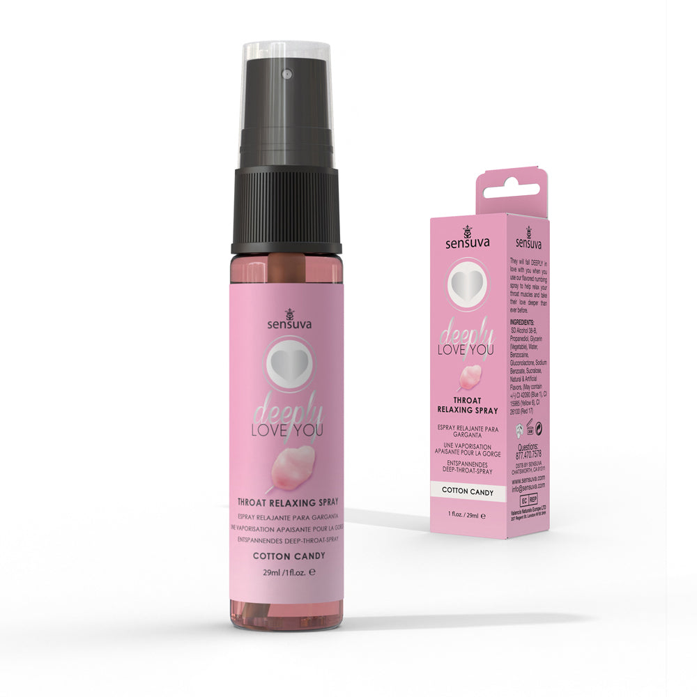 Sensuva Throat Relaxing Spray in Cotton Candy flavor.