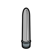 Grey vibrator soft enamel lapel pin accessory.