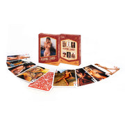 Nude playing cards deck with images of women on the cards and boxes.
