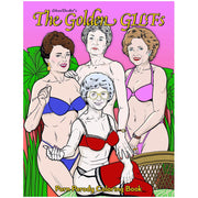 The Golden GILFs Adult Coloring Book features four women in bikinis.