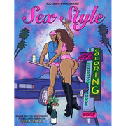 Kool Keith Sex Style Adult Coloring Book featuring cartoon characters and a car.