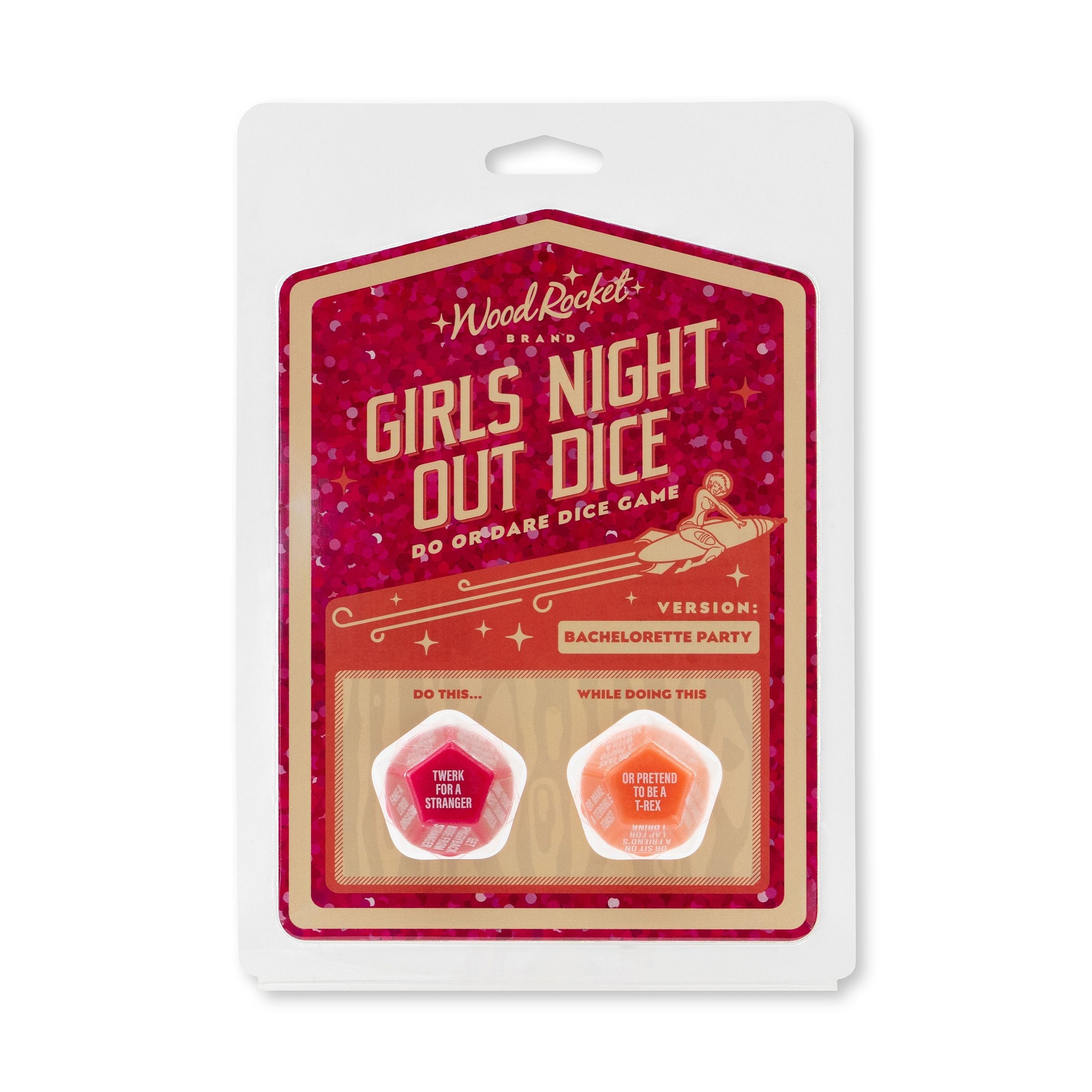 Girls Night Out Do or Dare Dice Game by Wood Rocket LLC.