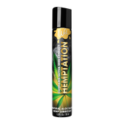 A bottle of Hemptation natural aloe-based personal lubricant with hemp.