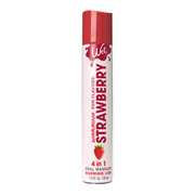 Strawberry warming lubricant with a strawberry image.