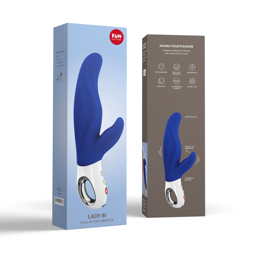 Lady Bi Dual Motor Silicone G-Spot Vibrator from Fun Factory.