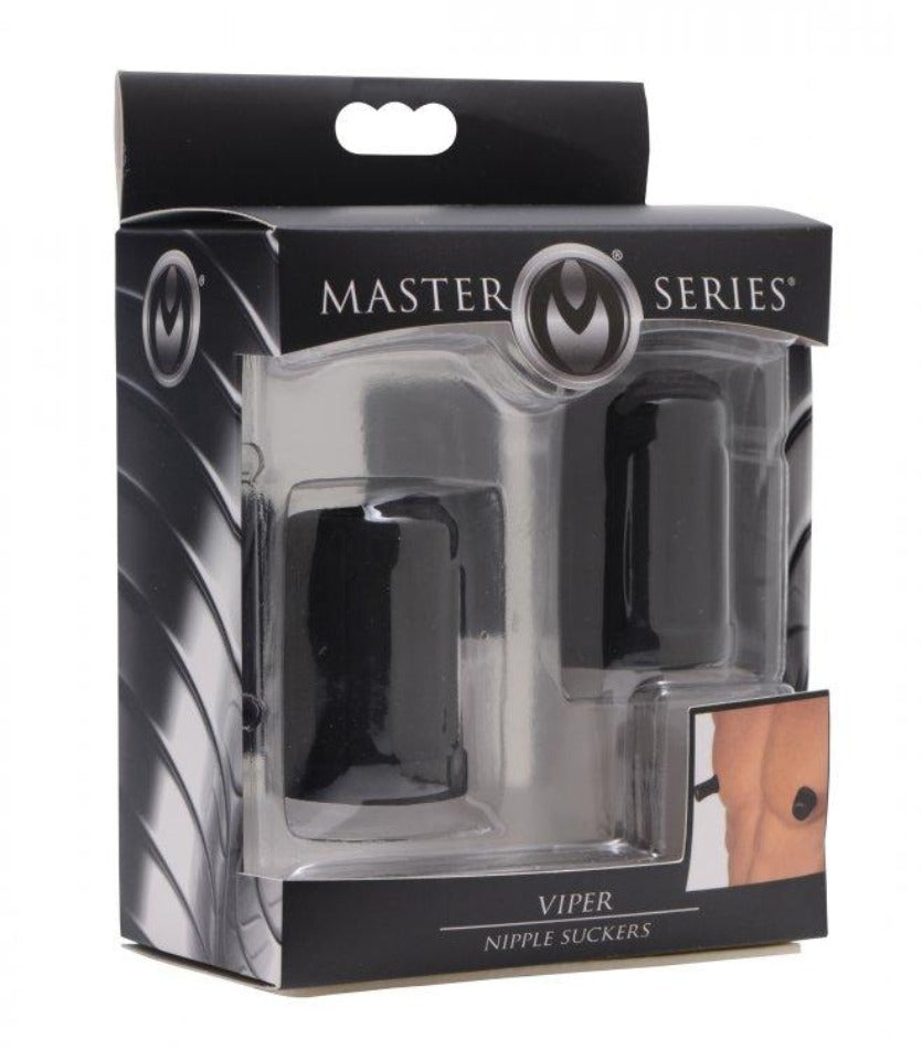 Black Viper Nipple Suckers vacuum suction breast enhancers in packaging.
