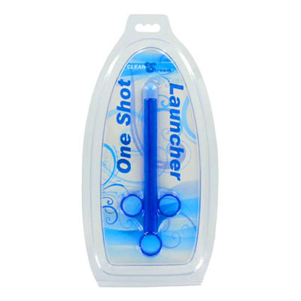 Blue XL Lubricant Launcher with cap by CleanStream.
