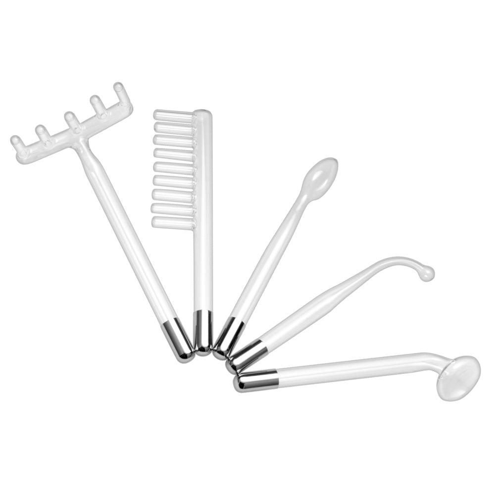 Five glass electrodes for a violet wand kit.