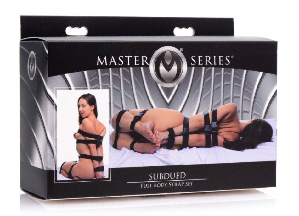 Full body strap set with adjustable nylon buckles.