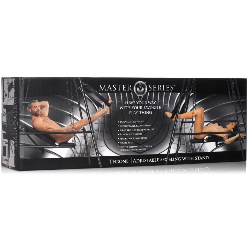 Master Series Throne Adjustable Sex Sling with Steel Stand.