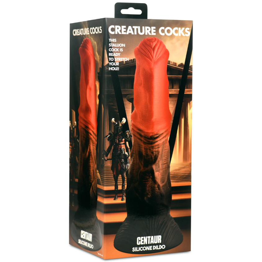 Centaur Fantasy Silicone Dildo with suction cup base.